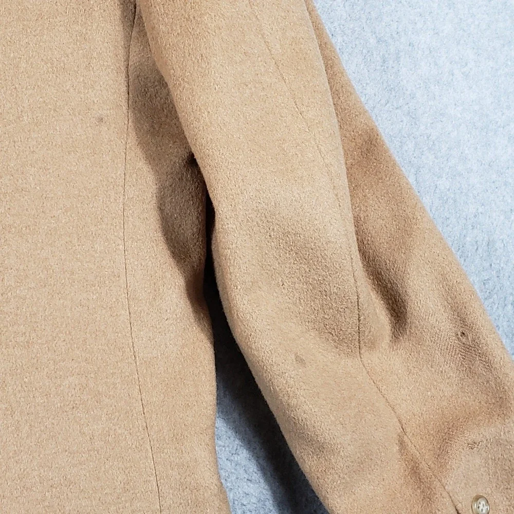 Vintage Dellapenna Camel Hair Blazer 40R Tan Sport Coat USA‎ Indie Sleaze Grunge